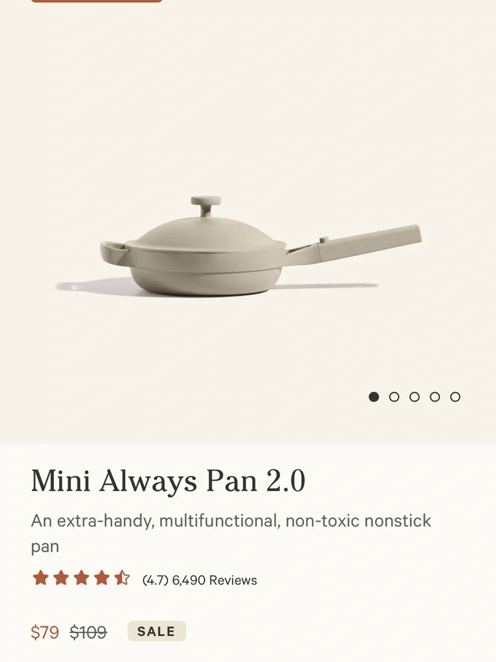Always Mini Always Pan Limited Edition  with gold knob